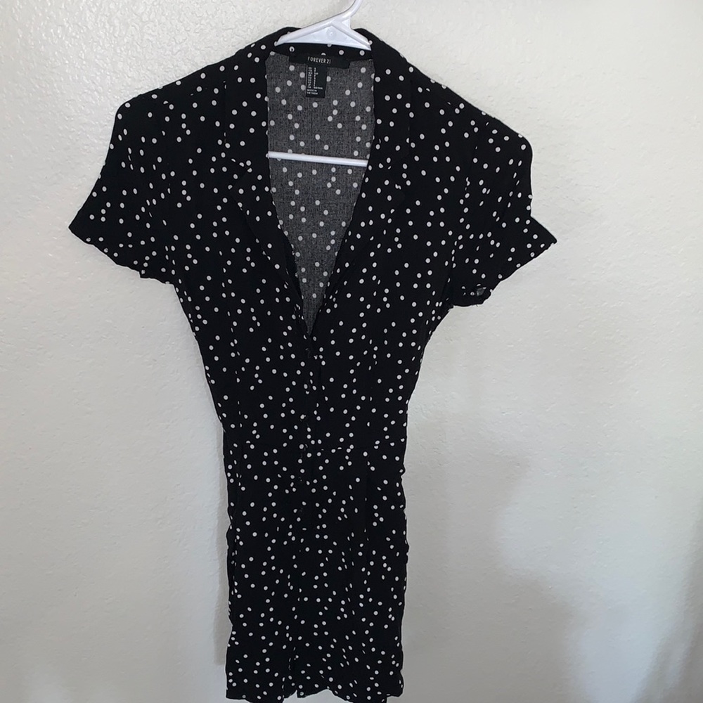 Forever 21 polka dot romper